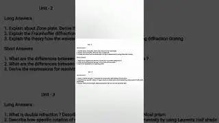 Degree 2nd semester Physics Important questions || Wave Optics Important questions || 100% pass75/75