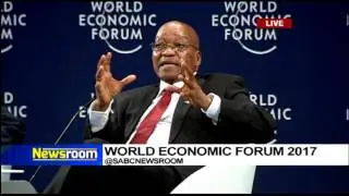 President Zuma answers questions at WEF Africa official opening