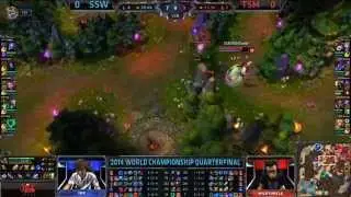 2014/10/3直播 - SSW vs TSM - 英雄聯盟2014世界大賽八強 (韓國Samsung White vs 北美Team SoloMid)
