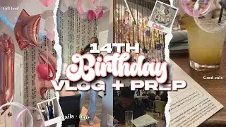MY 14TH BIRTHDAY PREP + VLOG🫧🎂 nail appt,hair, restaurant,etc