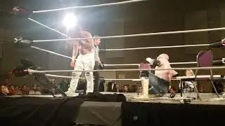 clip of Tyler Areo vs Travis Moore at courage pro wrestling (2/11/24)