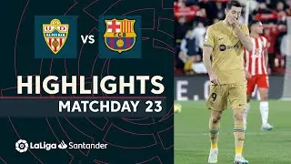 Resumen de UD Almer&iacute;a vs FC Barcelona (1-0)