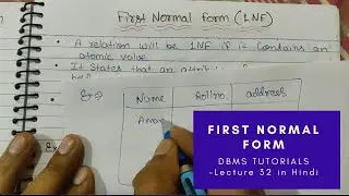 Lec - 32 : First Normal Form (1NF) in DBMS Tutorials in Hindi with example - CSE Gyan
