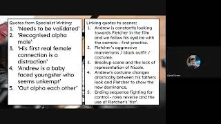 EDUQAS Film Studies - Whiplash + Specialist Writing