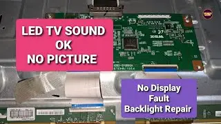 43 inch Impex LED TV No display and Backlight Fault Repairing Practical Video|No picture sound ok!