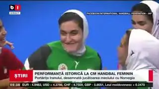 PERFORMANȚĂ ISTORICĂ LA CM DE HANDBAL FEMININ - PORTĂRIȚA IRANULUI, DESEMNATĂ JUCĂTOAREA MECIULUI