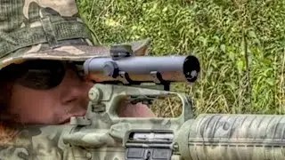Barska 4 x 20 carry handle rifle scope