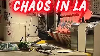 LOS ANGELES IN CHAOS: ICE Facility ATTACKED, MASS ARRESTS COMING! Unlawful Assembly