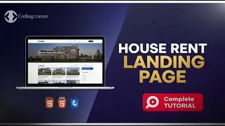 Real Estate House Rent Landing Page Tutorial | HTML CSS JavaScript Complete Website