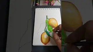 Watercolour Lemon Art ❤️🍋 #art #beginnerarttips #drawing #artworkshop #viralshort #lemon #shorts