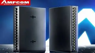 AMPCOM Network Switch 16 Ports Switch Ethernet 1000Mbps Gigabit High Performance