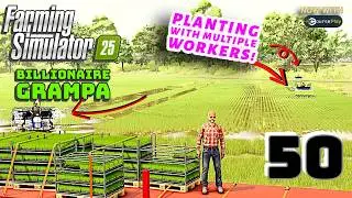 🌾Use MULTIPLE Planters for Rice = HUGE Courseplay Upgrade🤖