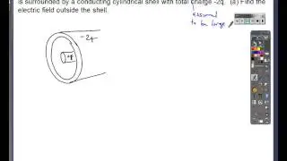 Video 24.4: Gauss' Law with Cylindrical Symmetry