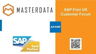 MasterData tech Services promo video in SAP Fiori UX Customer Forum