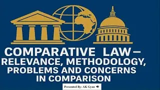 Methodology of Comparative Law #ugcnetlaw #judiciary #clat #advoacte