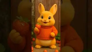 Strawberry Time with a Happy Bunny 🐇🍓 #funny #3danimation #cute #rabbit #colonelkkjϟ #animals