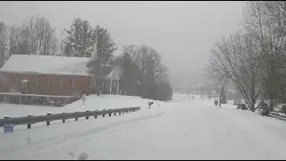 Black Mountain, NC - Snowstorm Jan. 16th 2022 - Blue Ridge Street