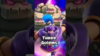 Evolution Mega knight vs 3 Golem 🥶 @MauticLive 👑