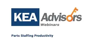 Parts Staffing Productivity Webinar