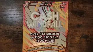 GA LOTTERY CASH WINDFALL🍀 2020 SCRATCHERS💙