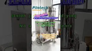 Pilotech YC-019 Lab Spray Dryer-Onion Juice Spray Drying Experiment No Excipients Added