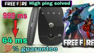 Jiofi freefire ping test | low ping in freefire|. how pingsolve in FREEFIRE JioFi freefire ping test