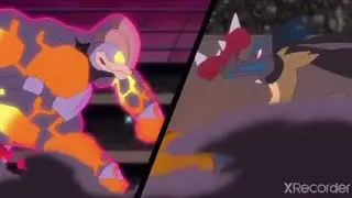 Mega Lucario Vs Gigantamax Machamp English Dubbed