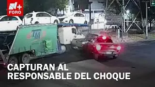 Aparatoso Choque en Iztapalapa; Captan Momento en que 'Madrina' Impacta Camionetas