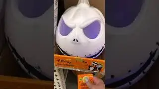 Disney The Nightmare Before Christmas Light Up Pumpkin 🎃 #shorts #disney #pumpkin #halloween #spooky