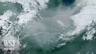 Satellite Images Show Canadian Wildfire Smoke Moving Across U.S. | WSJ News