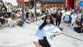 [STREET ARTIST] YU KAGAWA, HYOJIN & YOUNGWON. INTERACTIVE HONGDAE BUSKING. 230622.