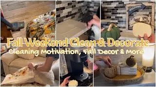 🍁Fall Weekend Clean & Decorate | Cleaning Motivation, Fall Decor & More | Tiny Home Reset