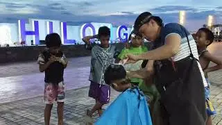 Golden Hour Haircut at Hilongos Port - Relaxing Sunset Haircut by the Sea