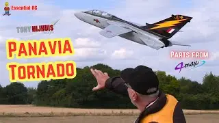 BUILT FROM FREE RCM&E PLAN ! Tony Nijhuis Designs Panavia Tornado RC EDF Jet with WING SWEEP (4-Max)