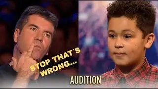 Simon Stops Little Boy and Demands Another Song...Watch What Happens! Britain&acute;s Got Talent