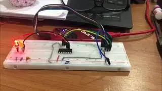 Pic16F676 Part 3 C programming create  a simple 2 LED blink program zebra crossing for a layout