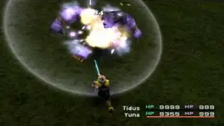 FFX Yuna tosses her only blitzball to Tidus...