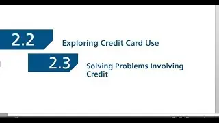 FM 30 2.2-2.3 Credit Card use and Solving Credit problems