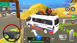 “New Mini Van Bus Game 2025 | Mountain Road Challenge 🏔️”