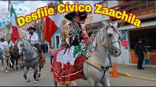 DESFILE CIVICO DE CABALGATA, AMERICA Y REYNA EN ZAACHILA #turismo #cultura #oaxaca #fiesta #viral