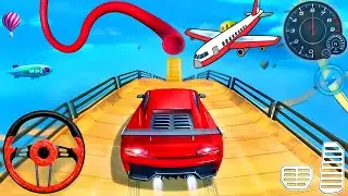 Best Real Ramp Stunt Driving Game | Super Hero Car Stunt Mega Ramps