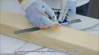 MY DIY SALI Stainless Steel Combination Square Ruler Level Gauge Angle Ruler 300mm Pembaris T