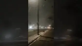 OMW TO THE STORE ON THIS SNOWY NIGHT!!!!!