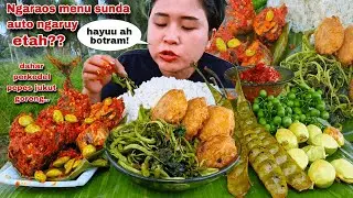 NGAJADIKEUN NGEUNAH !? JUKUT GORENG PERKEDEL PEPES TONGKOL PETAI LALAPAN MENTAH JENGKOL MUDA LEUNCA