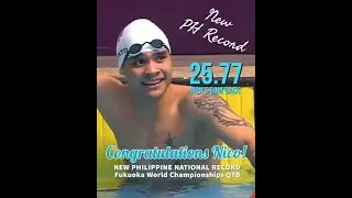 Jerard Jacinto - Philippines Record holder in backstroke