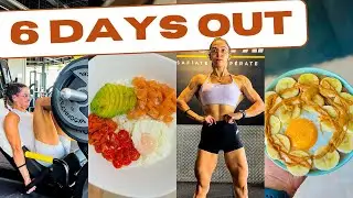 🍣 MI DIETA de 3500KCAL a 6 DÍAS de COMPETIR | Bikini Fitness Prep 👙