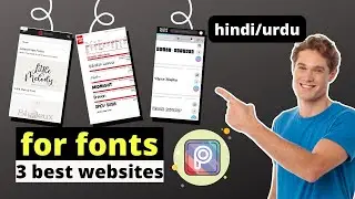 how to add custom fonts in picsart / free font/ 3 best free websites
