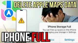 Iphone Apple Maps Storage Delete Data solved fixed iOS18 offline download space issue update itunes