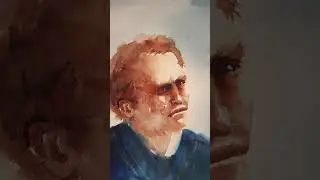 intense...#watercolor #chitrapatpaper  #camelwatercolor #mijello #portraits #watercolorportrait