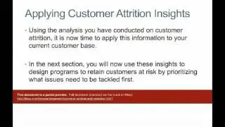 Customer Attrition and Retention